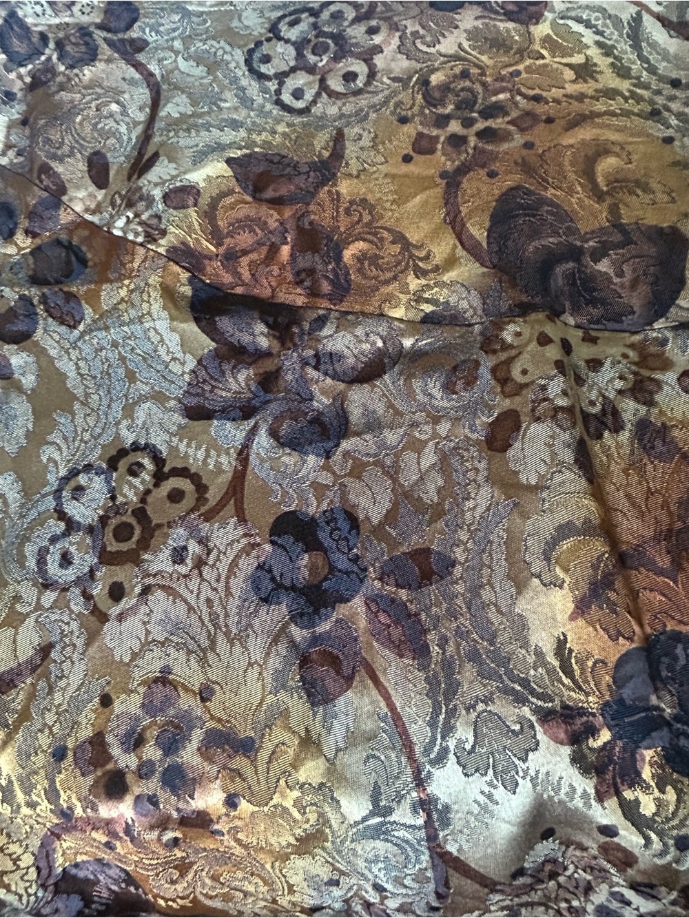 Vintage Vamp Brown Floral Asymmetric Skirt - Picture 9 of 11